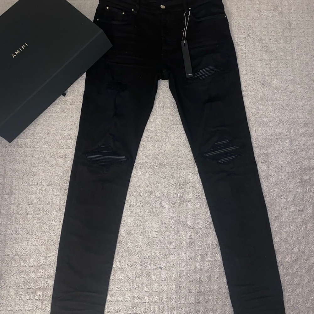 Amiri black jeans designer